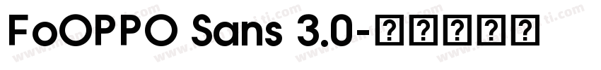 FoOPPO Sans 3.0字体转换